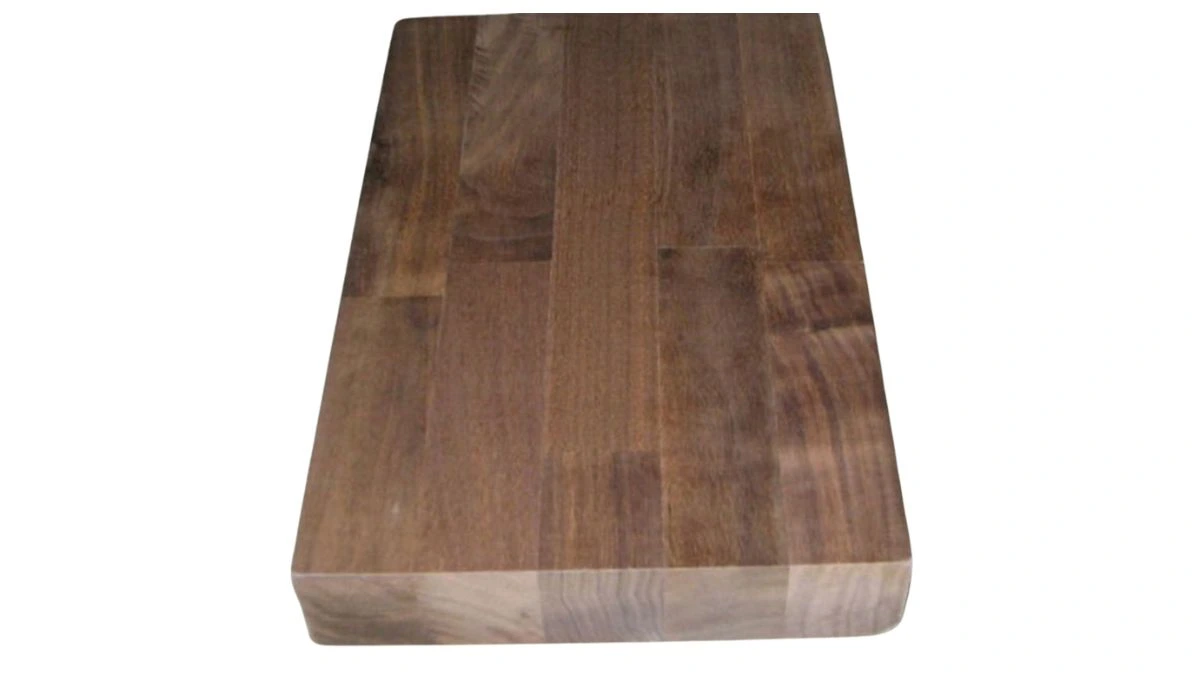 a picture of walnut finger joint board