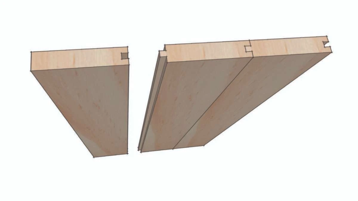 a picture of tongue and groove joint, one of type of wood joints